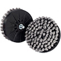 Standard 4" Ultra Soft Upholstery Brush for Dual Action Polisher (Grey)