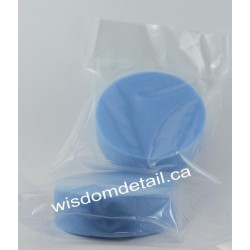 4" Round Applicator Blue Foam Polishing